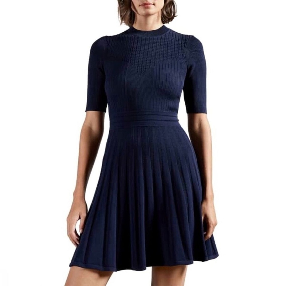 Olivinn Stitch Detail Skater Dress Ted Baker